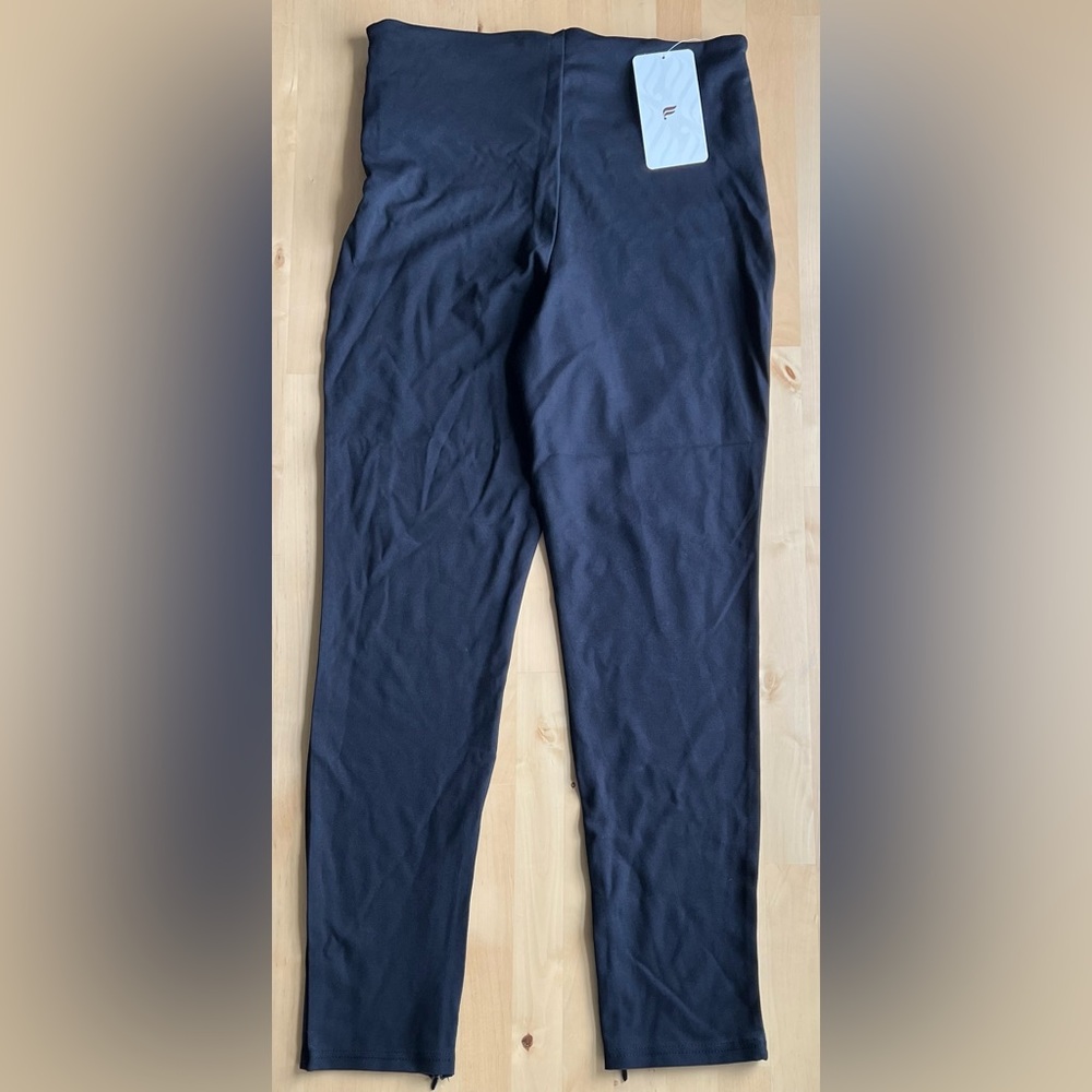 NWT Fabletics HIGH RISE Pants PONTE Leggings ZIP-SPLIT Skinny WOMEN Large